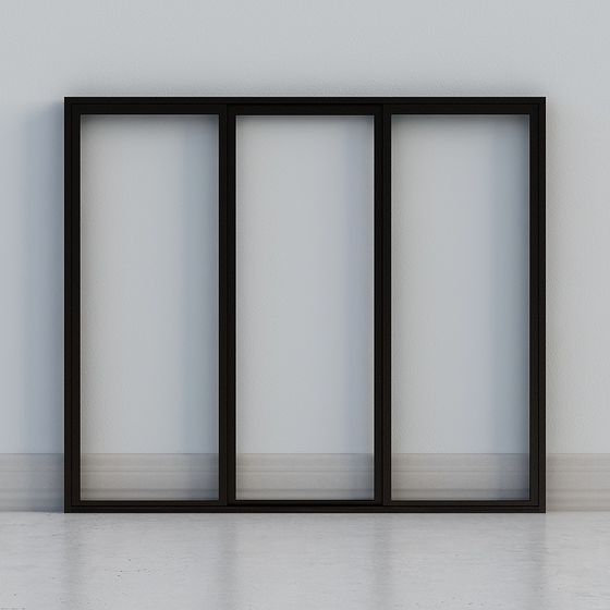 Modern Low-Poly Sliding Door 3D model