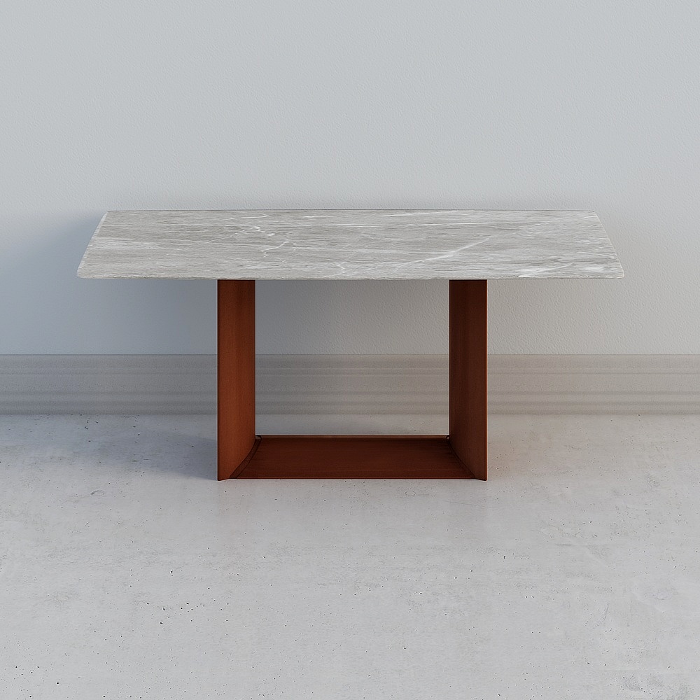 Минималистический мраморный обеденный стол Yoving Art Sicilian/Итальянский, 1.8 метра на 6 человек 233B-44