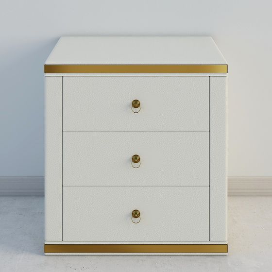 Elegant 3D Nightstand Model for Modern Interiors