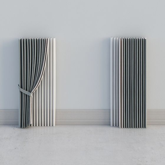 Stylish Origami Art Radiator 3D model