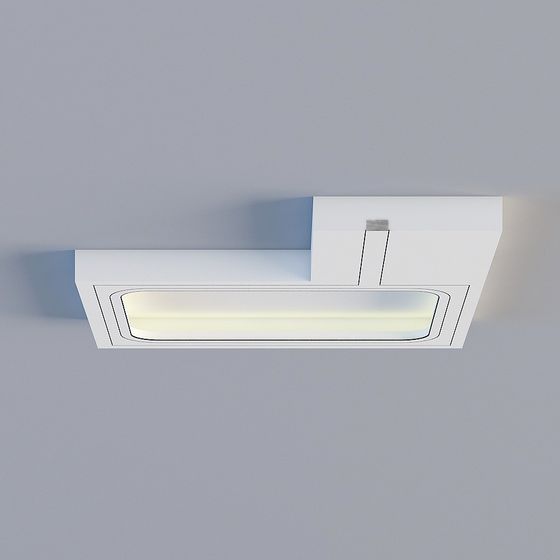 Sleek Ceiling Light 3D model for Modern Spaces