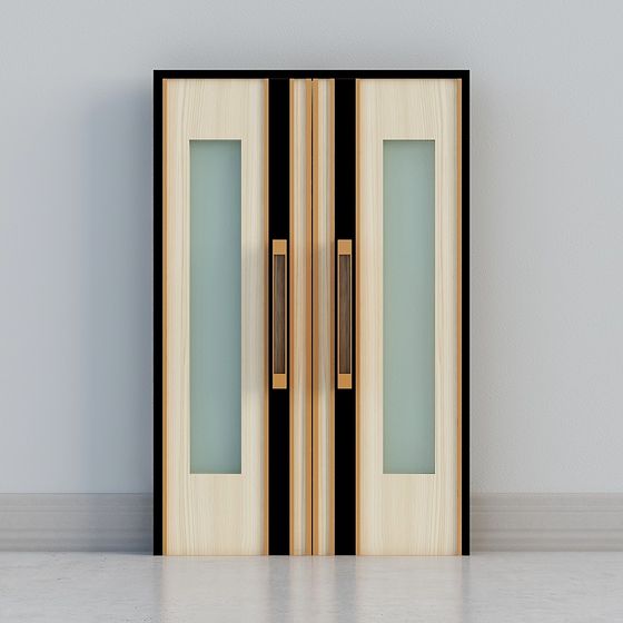 Modern Glass Door 3D model