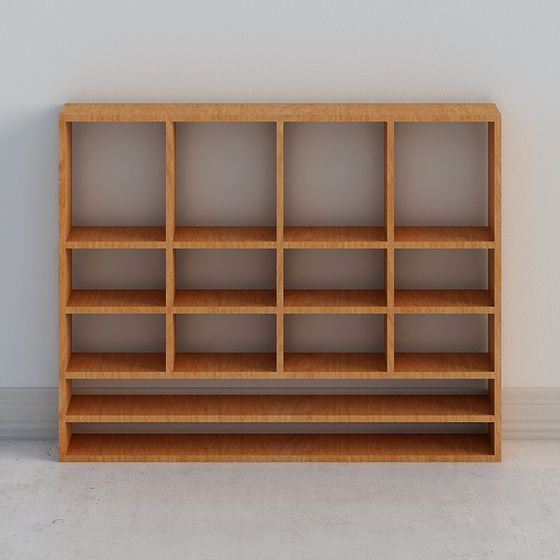 Modern Minimalist Bookshelf 3D model
