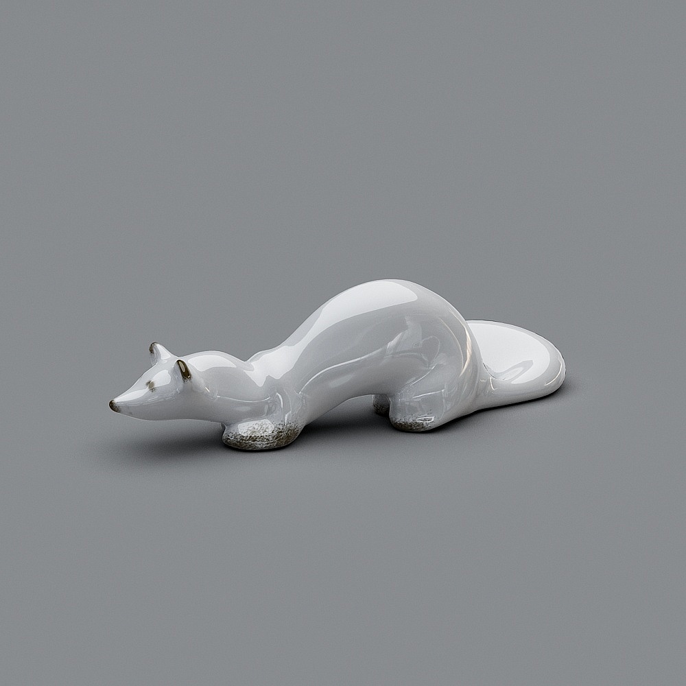 Elegant Polar Bear 3D Model for Creative Projects