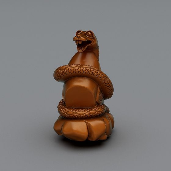 Low-Poly Snakehead Eagle 3D model