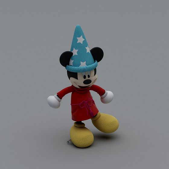 Magical Low-Poly Mickey 3D Model for Creative Projects