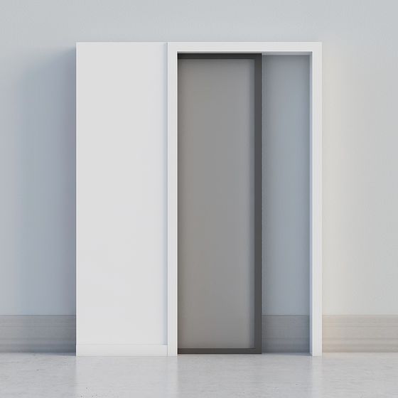 Elegant Minimalist 3D Door Frame Model