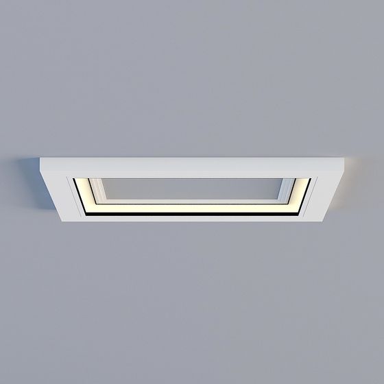 Gray Ceiling 3D Model for Elegant Spaces