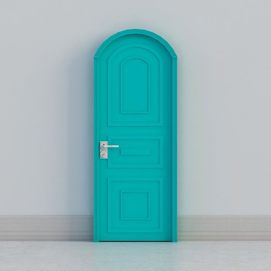 Vintage Arch Door 3D model Design