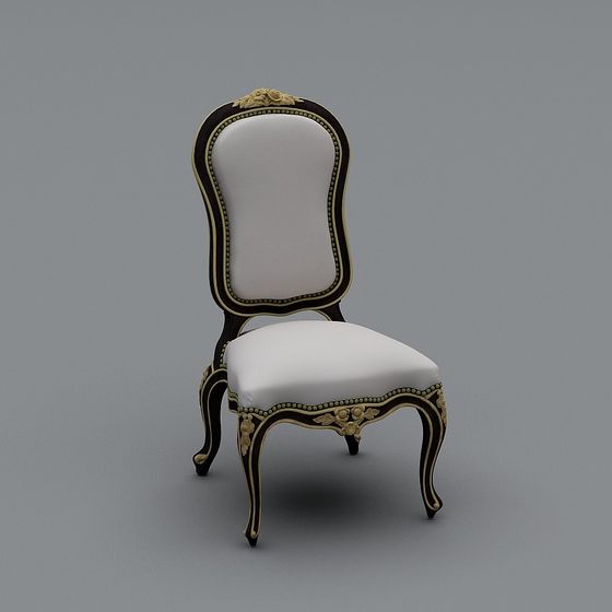 Rococo Style Chair 3D model