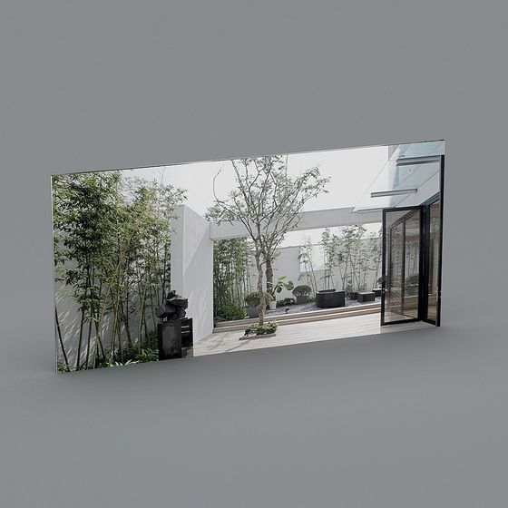 Modern Minimalist 3D Oasis Model