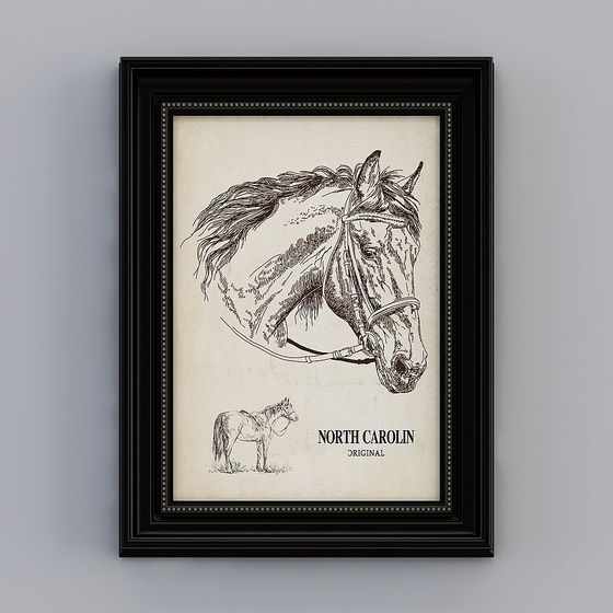 North Carolina Horse 3D model