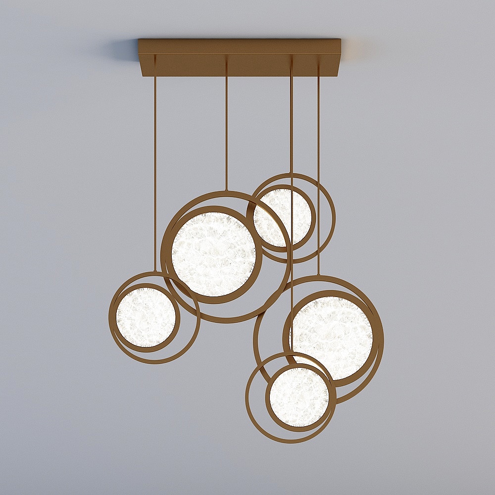 3D lights are all XBD - Postmodern Light Luxury Restaurant Bedroom Study Art Crystal Chandelier -1809-A5