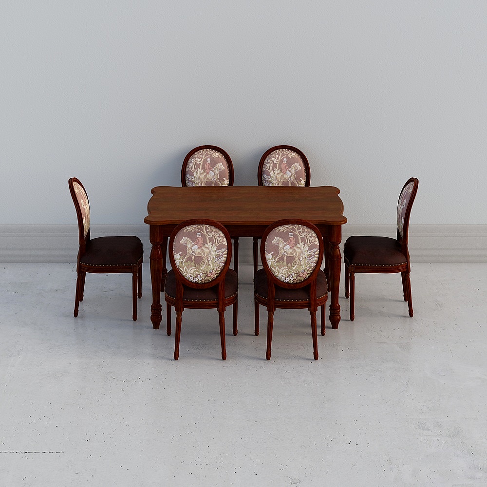 CTY-R006-American style dining chair combination 2018