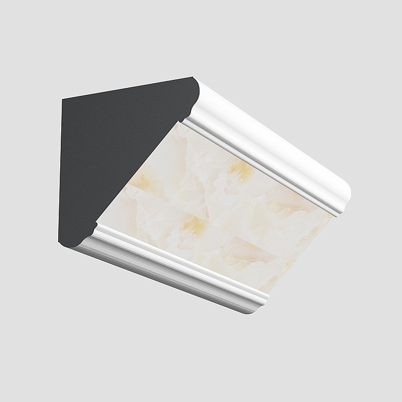 Modern Corner Trim 3D Model in Earth Color