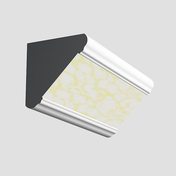 Nuodi Zhizao Plane Luminous Top Angle Line 3D Model in Earth Color