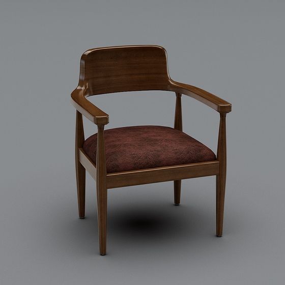 Vintage Comfort Chair 3D model for Stylish Interiors