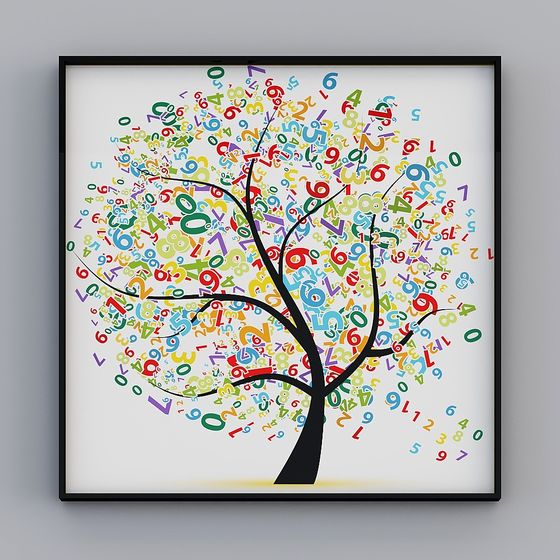 Vibrant Digital Tree 3D model