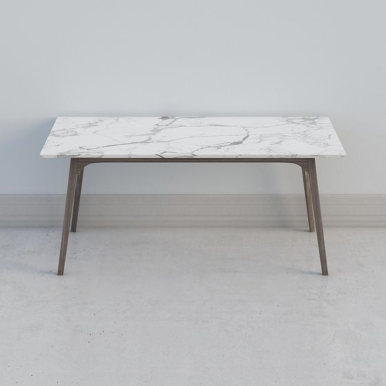 Elegant Marble Dining Table 3D model