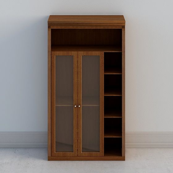 Cozy Bookshelf 3D model for Stylish Interiors