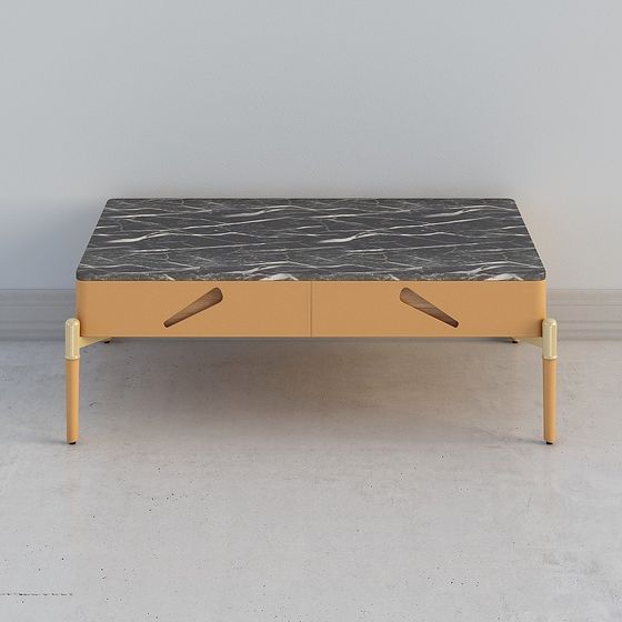 Elegant Marble Coffee Table 3D model