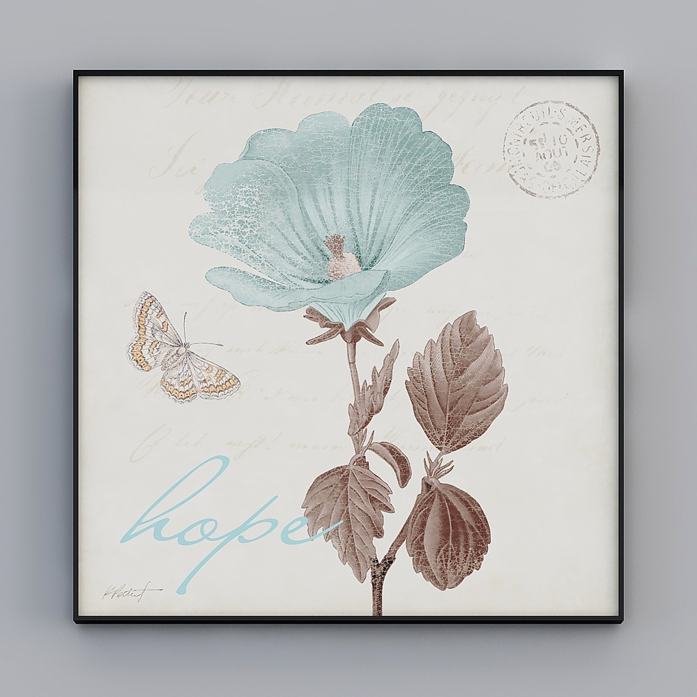 Gemmage-Mediterranean-AA-935-Plant Flower Decorative Painting