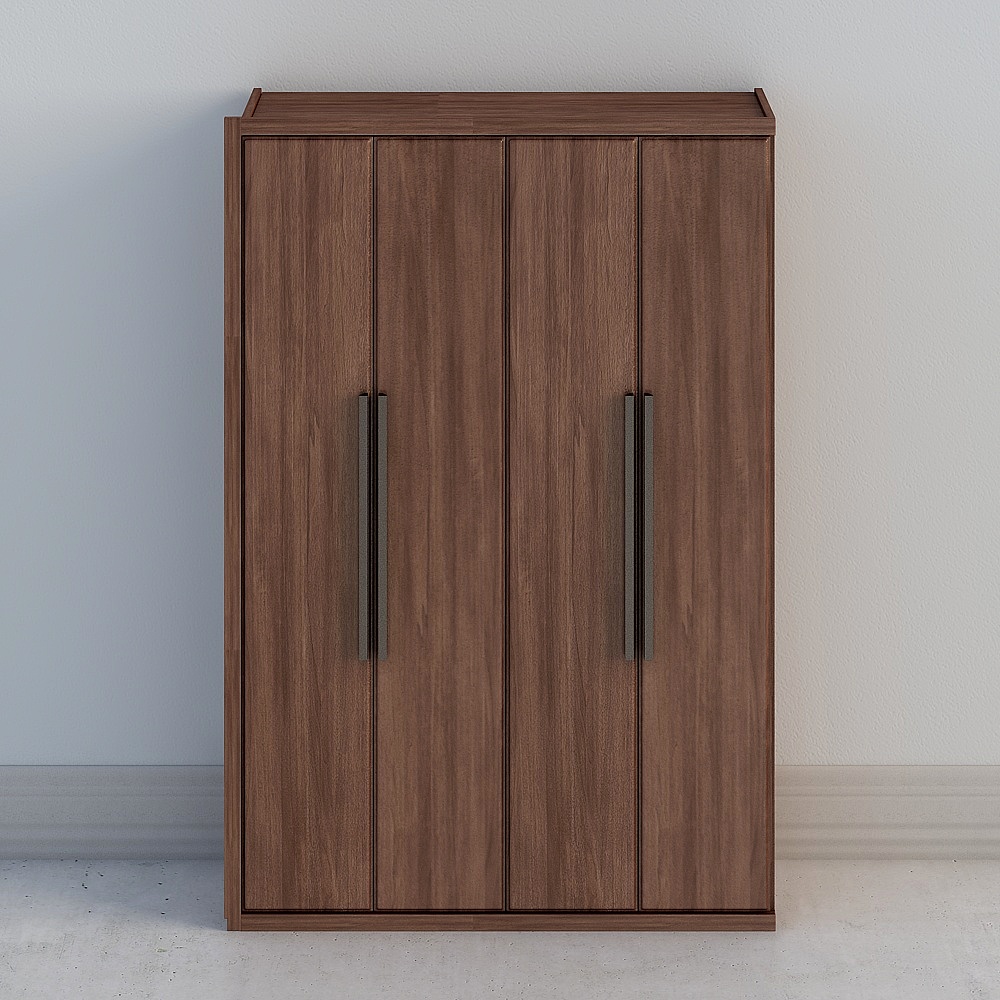 The BW-326 custom-made four-door wardrobe cabinet