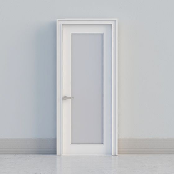 Pure Door 3D model - Clean Minimalist Design