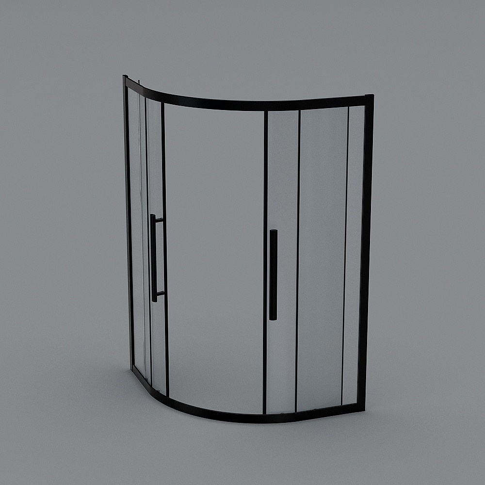 Douche d'angle ronde