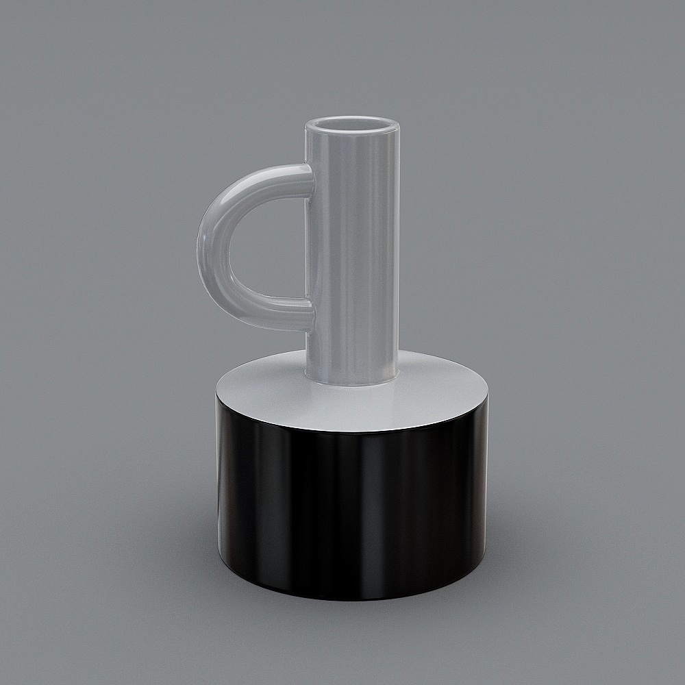 Minimalist Black Vase 3D model