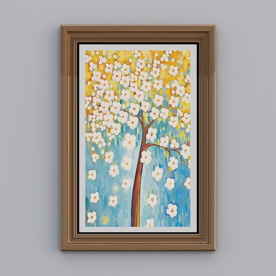 Spring Tree 3D Model