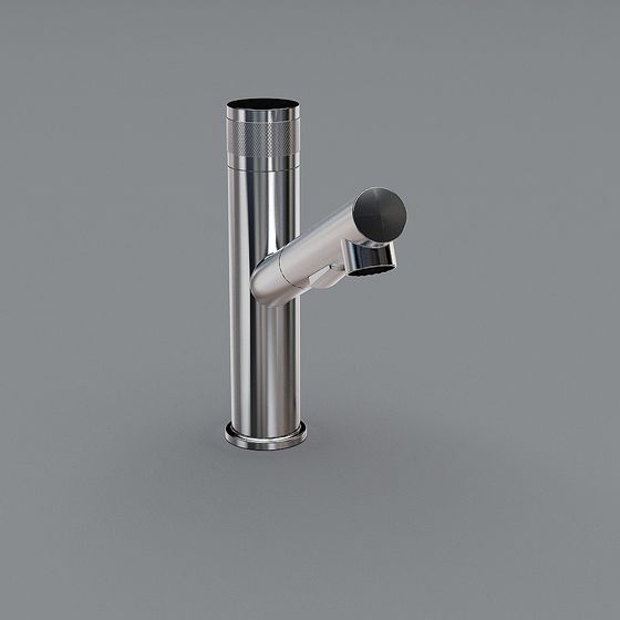 Stylish Low-Poly Faucet 3D model