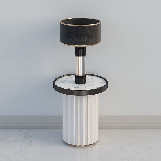 Stylish 3D Model Lamp Table Design