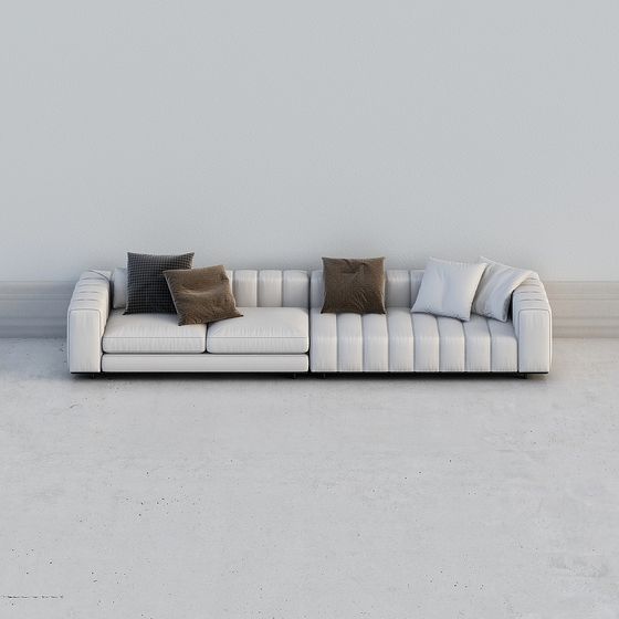 Urban Comfort Minimalist Sofa 3D model