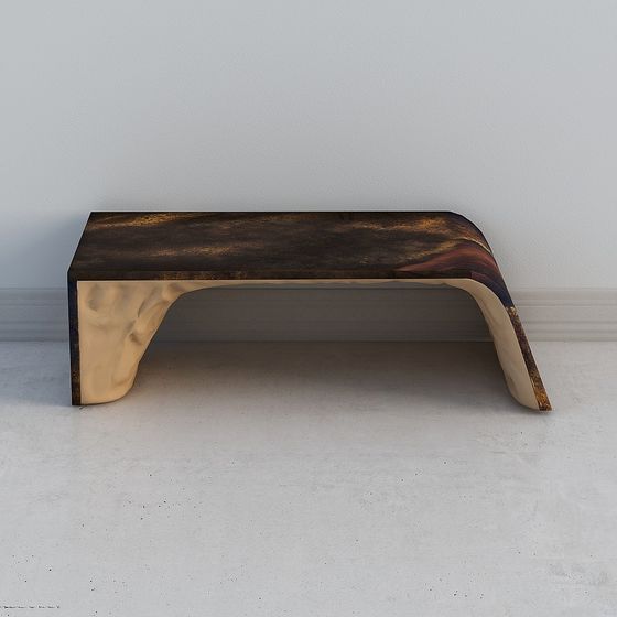 Flowing Table 3D Model for Modern Interiors