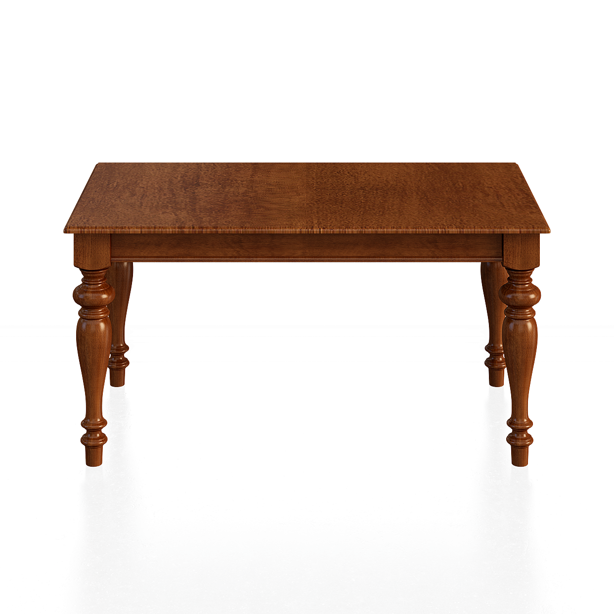 Vintage Style 3D Table and Chair Set – Low Poly Wood