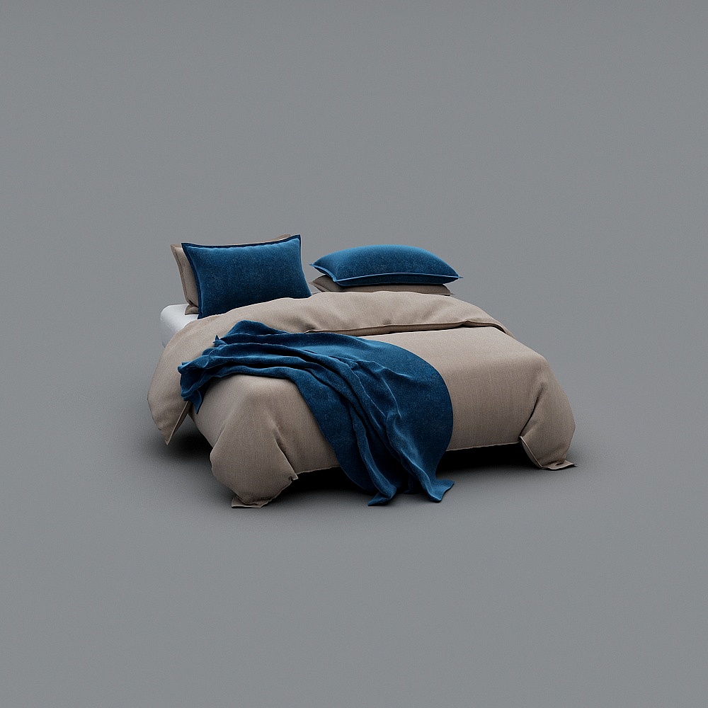 매트리스와 베개가 있는 침구 세트 침대 시트, 이불 커버 플레인