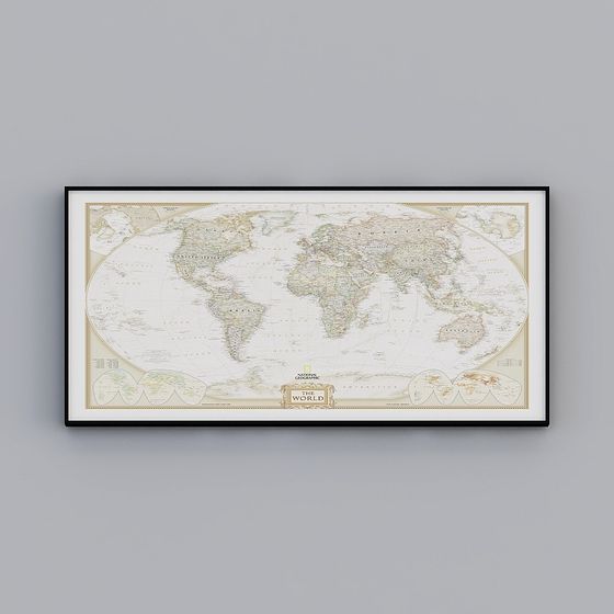 Stunning World Map 3D model for Creative Projects