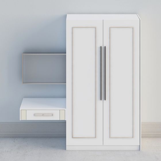 City Window Wardrobe 3D model for Modern Interiors