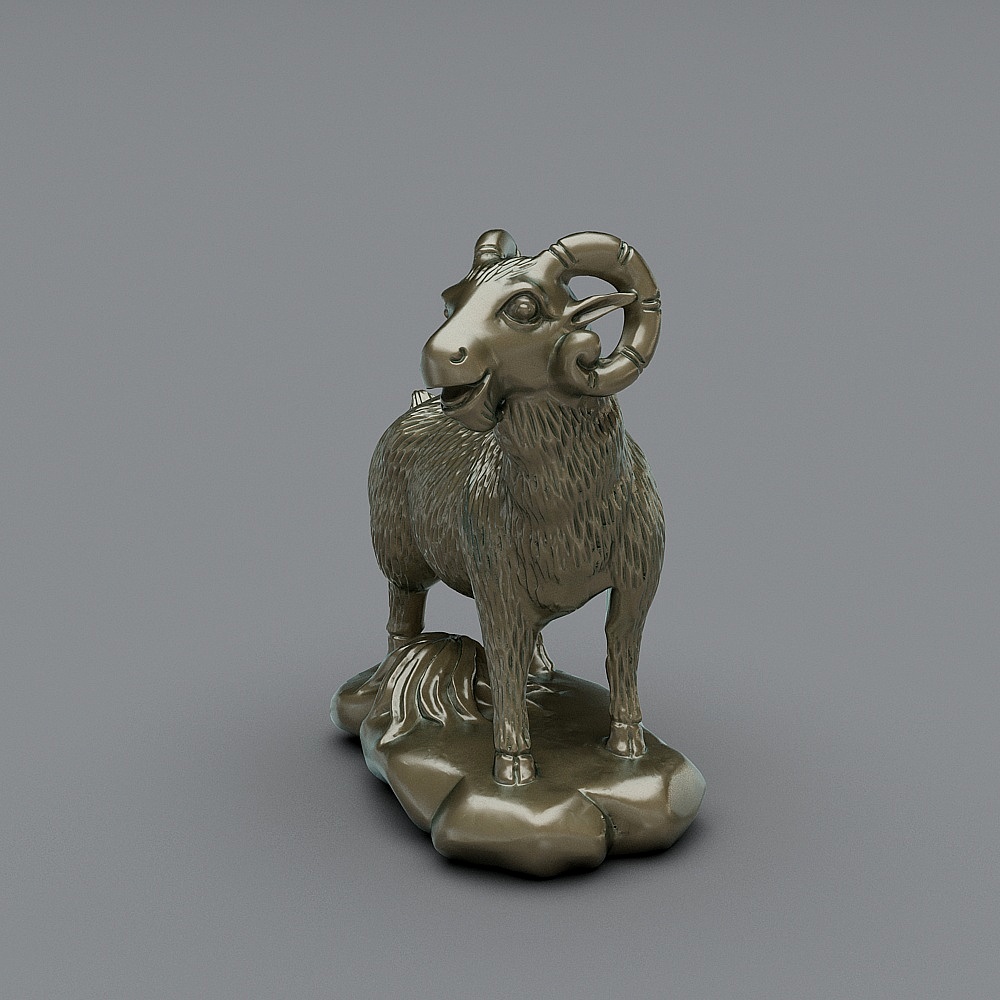 Majestic Goat 3D Model for Creative Projects