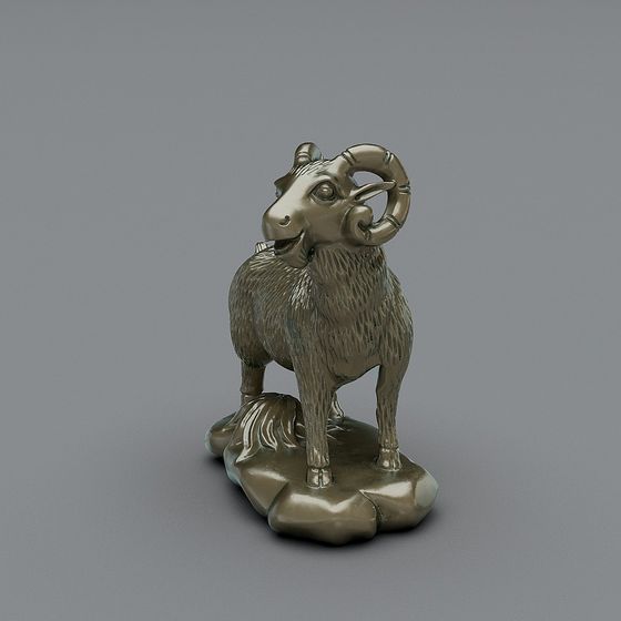 Majestic Goat 3D Model for Creative Projects