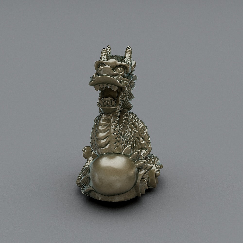 Metal pendulum - dragon