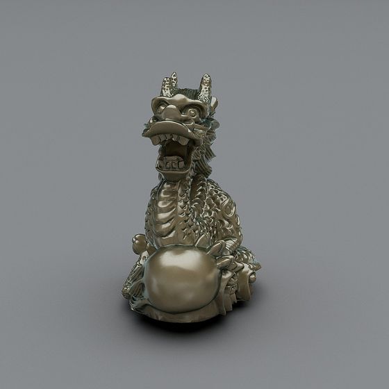 Metal pendulum - dragon