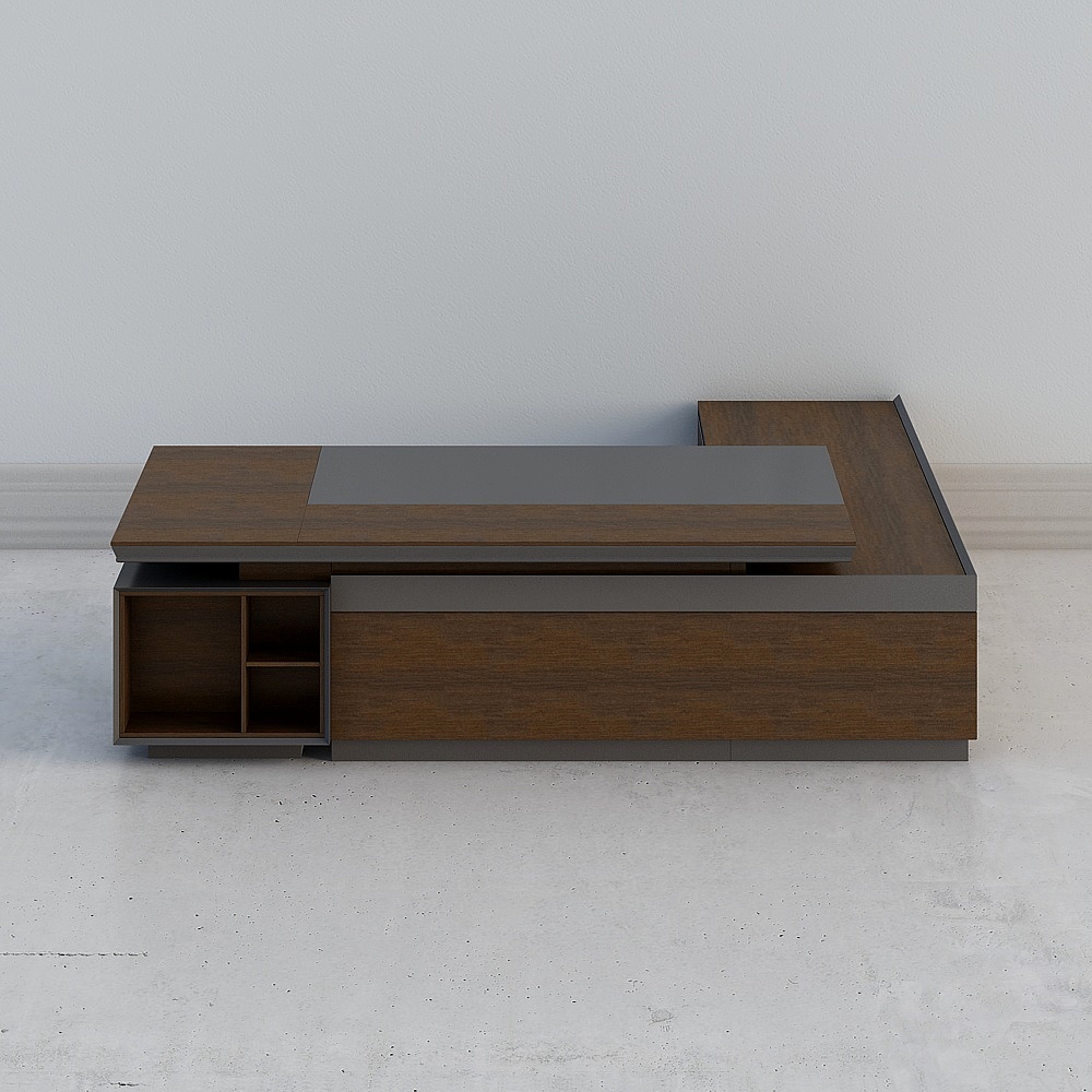 Modern L-Shaped TV Stand 3D model