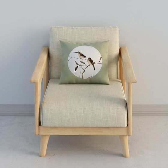 Cozy Retreat Single Sofa 3D model