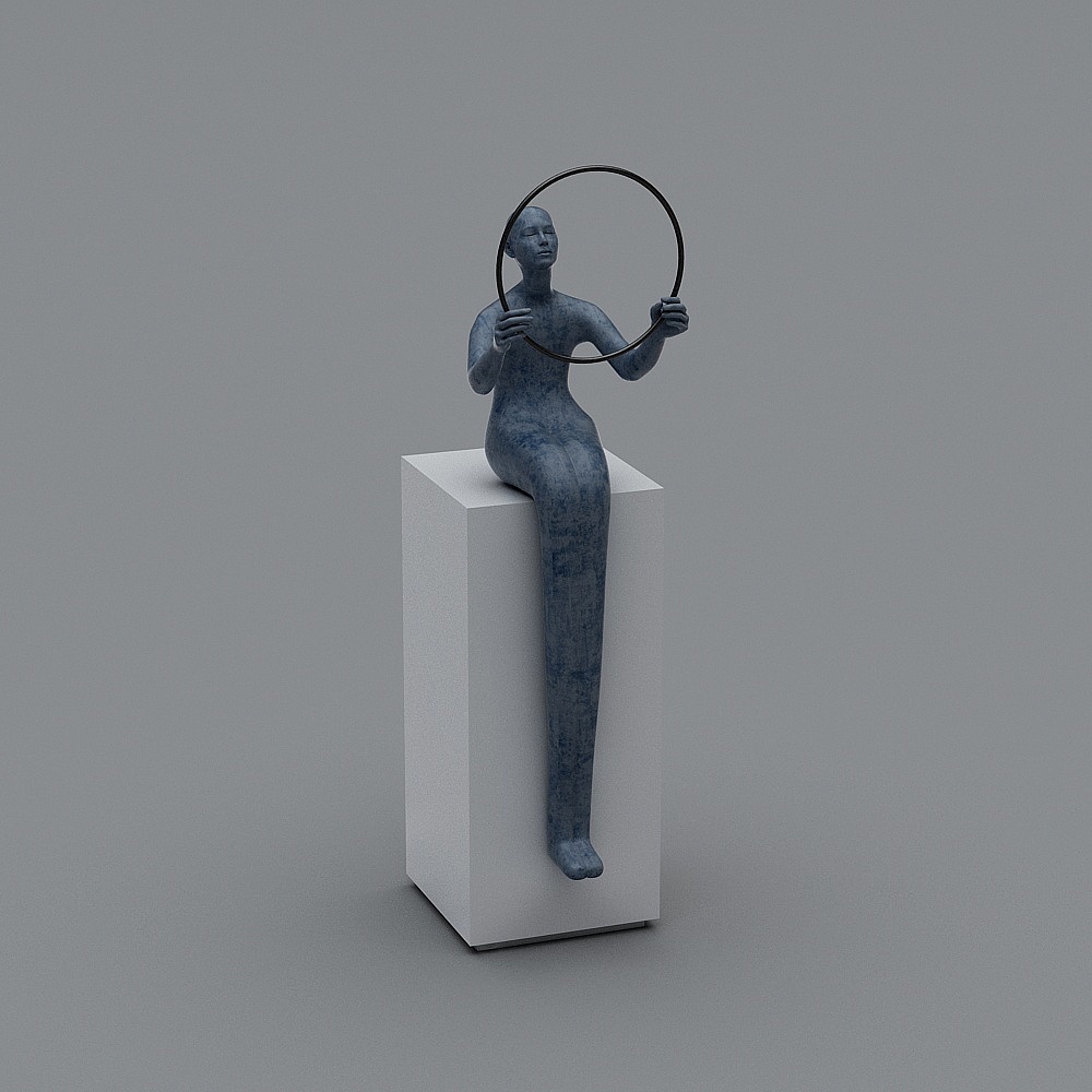 New Chinese figure sculpture