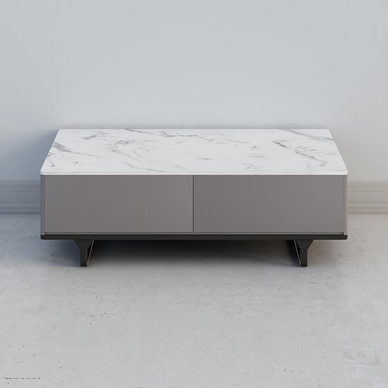 Elegant Marble Coffee Table 3D model