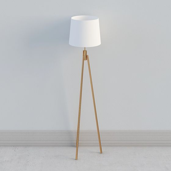 Elegant Minimalist 3D Floor Lamp Design