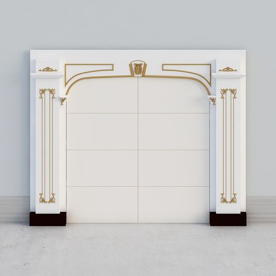 Elegant Door Panel 3D model for Stylish Interiors