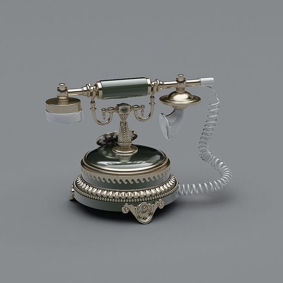 Vintage Telephone 3D model - Retro Meets Modern